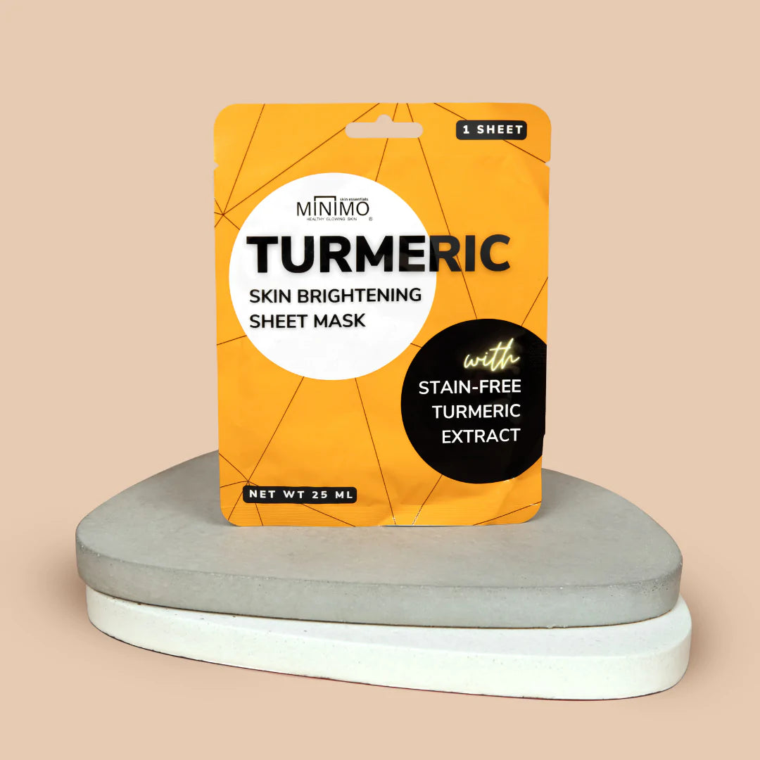 Turmeric Skin Brightening Sheet Mask - Minimo Skin Essentials