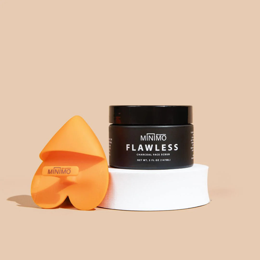 Flawless Charcoal Face Scrub - Minimo Skin Essentials